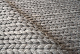 Exquisite Rugs Arlow Handwoven Polyester/Cotton 2309 Dark Gray 5' x 8' Area Rug