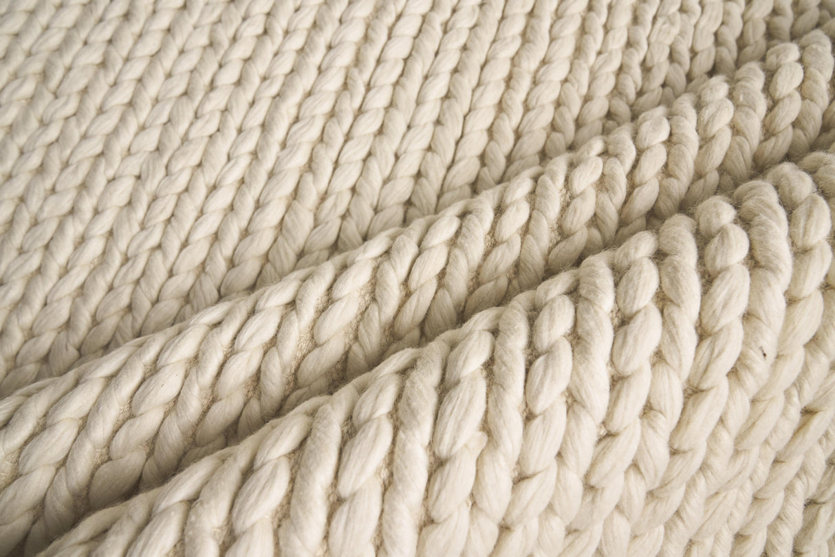 Exquisite Rugs Arlow Handwoven Polyester/Cotton 2313 Ivory 5' x 7.5' Area Rug