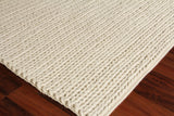 Exquisite Rugs Arlow Handwoven Polyester/Cotton 2313 Ivory 5' x 8' Area Rug