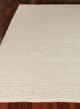 Exquisite Rugs Arlow Handwoven Polyester/Cotton 2313 Ivory 5' x 8' Area Rug