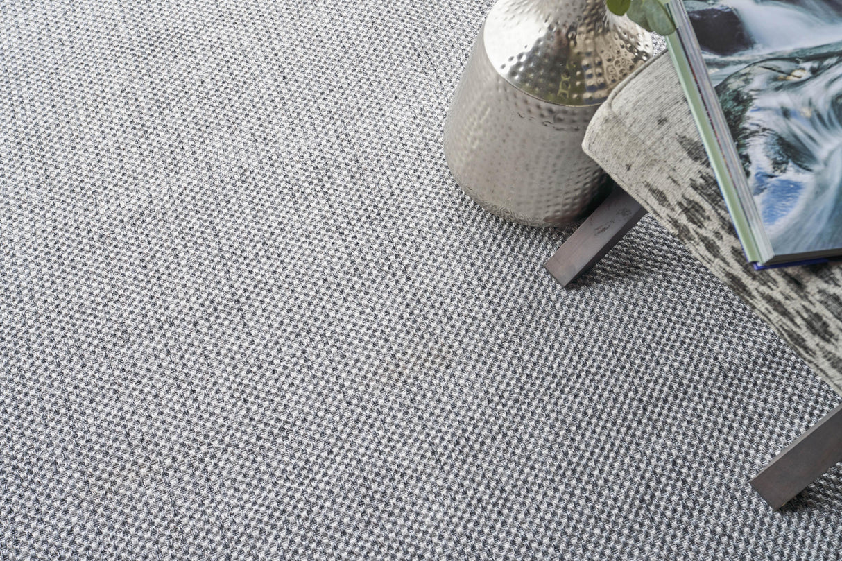 Exquisite Rugs Bali Indoor/Outdoor Flatweave PET yarn 4868 Silver/Gray 10' x 14' Area Rug