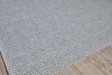 Exquisite Rugs Bali Indoor/Outdoor Flatweave PET yarn 4868 Silver/Gray 12' x 15' Area Rug