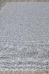 Exquisite Rugs Bali flatweave PET 4868 Silver/Gray 5' x 3' Area Rug