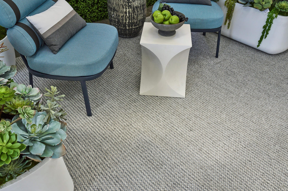 Exquisite Rugs Bali Indoor/Outdoor Flatweave PET yarn 4868 Silver/Gray 6' x 9' Area Rug