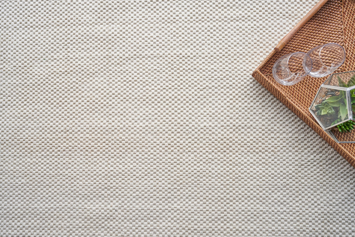 Exquisite Rugs Bali Indoor/Outdoor Flatweave PET yarn 4870 Ivory 5' x 8' Area Rug