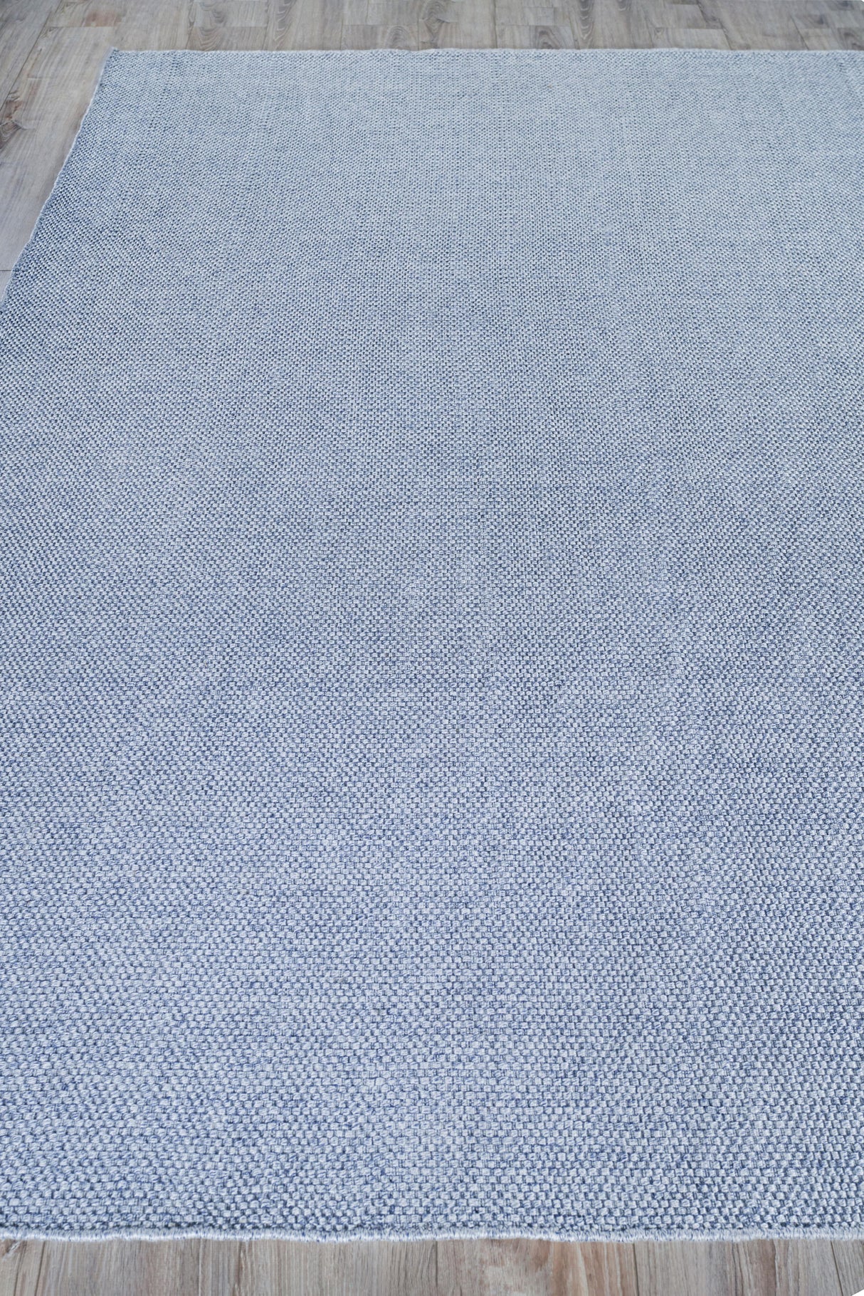 Exquisite Rugs Bali Indoor/Outdoor Flatweave PET yarn 4980 Light Blue 5' x 8' Area Rug