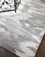 Exquisite Rugs Bamboo Silk Hand-knotted 3282 Silver/Gray 10' x 14' Area Rug