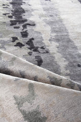 Exquisite Rugs Bamboo Silk Hand-knotted 3337 Blue/Gray 10' x 14' Area Rug