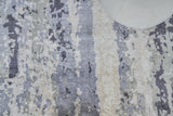 Exquisite Rugs Bamboo Silk Hand-knotted 3337 Blue/Gray 10' x 14' Area Rug