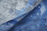 Exquisite Rugs Bamboo Silk Hand-knotted 3339 Blue/Gray 10' x 14' Area Rug