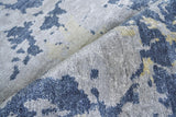 Exquisite Rugs Bamboo Silk Hand-knotted 3340 Blue/Gray 6' x 9' Area Rug
