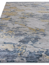 Exquisite Rugs Bamboo Silk Hand-knotted 3340 Blue/Gray 8' x 10' Area Rug