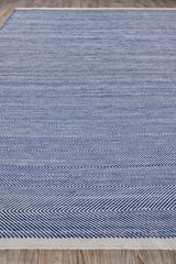 Exquisite Rugs Bintan Indoor/Outdoor Flatweave PET yarn 4895 Ivory/Blue 12' x 15' Area Rug