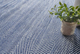 Exquisite Rugs Bintan Indoor/Outdoor Flatweave PET yarn 4895 Ivory/Blue 12' x 15' Area Rug