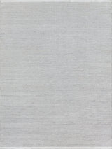 Exquisite Rugs Bintan Indoor/Outdoor Flatweave PET yarn 4896 Ivory/Silver 5' x 8' Area Rug