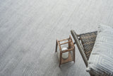 Exquisite Rugs Bintan Indoor/Outdoor Flatweave PET yarn 4896 Ivory/Silver 5' x 8' Area Rug