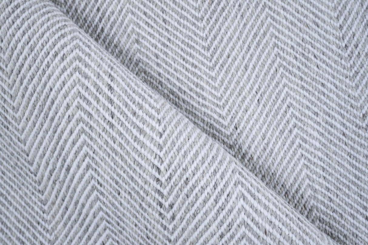 Exquisite Rugs Bintan Indoor/Outdoor Flatweave PET yarn 4987 Ivory/Gray 10' x 14' Area Rug