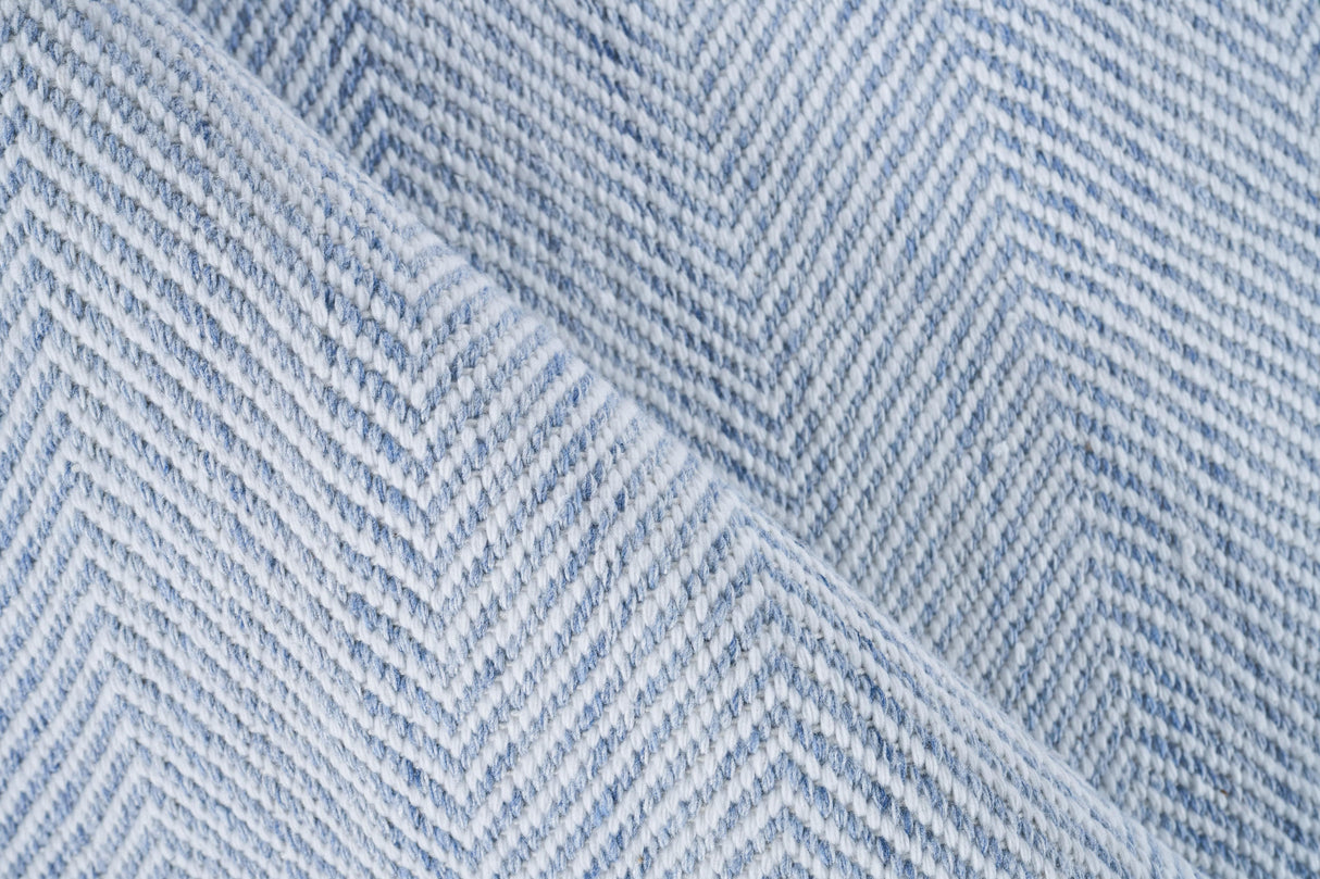Exquisite Rugs Bintan Indoor/Outdoor Flatweave PET yarn 4988 Light Blue 5' x 8' Area Rug