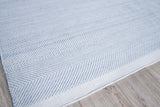 Exquisite Rugs Bintan Indoor/Outdoor Flatweave PET yarn 4988 Light Blue 9' x 12' Area Rug