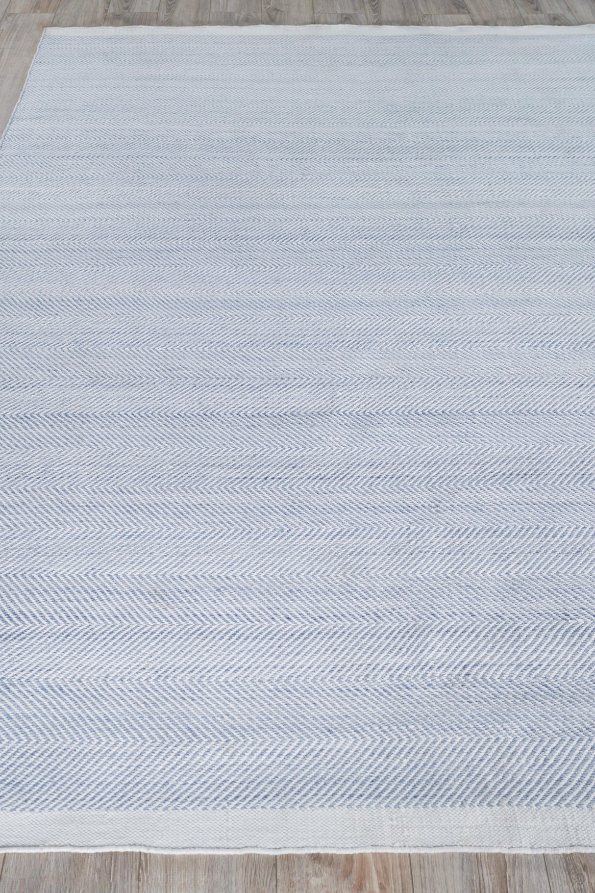 Exquisite Rugs Bintan Indoor/Outdoor Flatweave PET yarn 4988 Light Blue 9' x 12' Area Rug