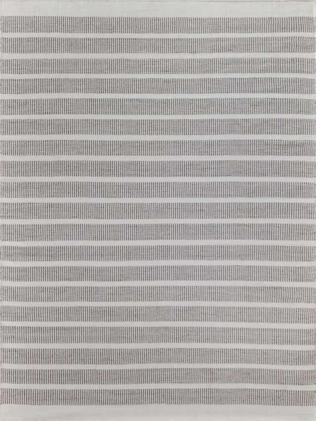 Exquisite Rugs Boca Indoor/Outdoor Flatweave PET yarn 4888 Ivory/Gray 5' x 8' Area Rug