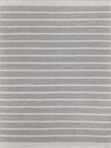 Exquisite Boca Indoor/Outdoor Flatweave PET yarn Ivory/Gray Area Rug 5.0'X8.0' Rug