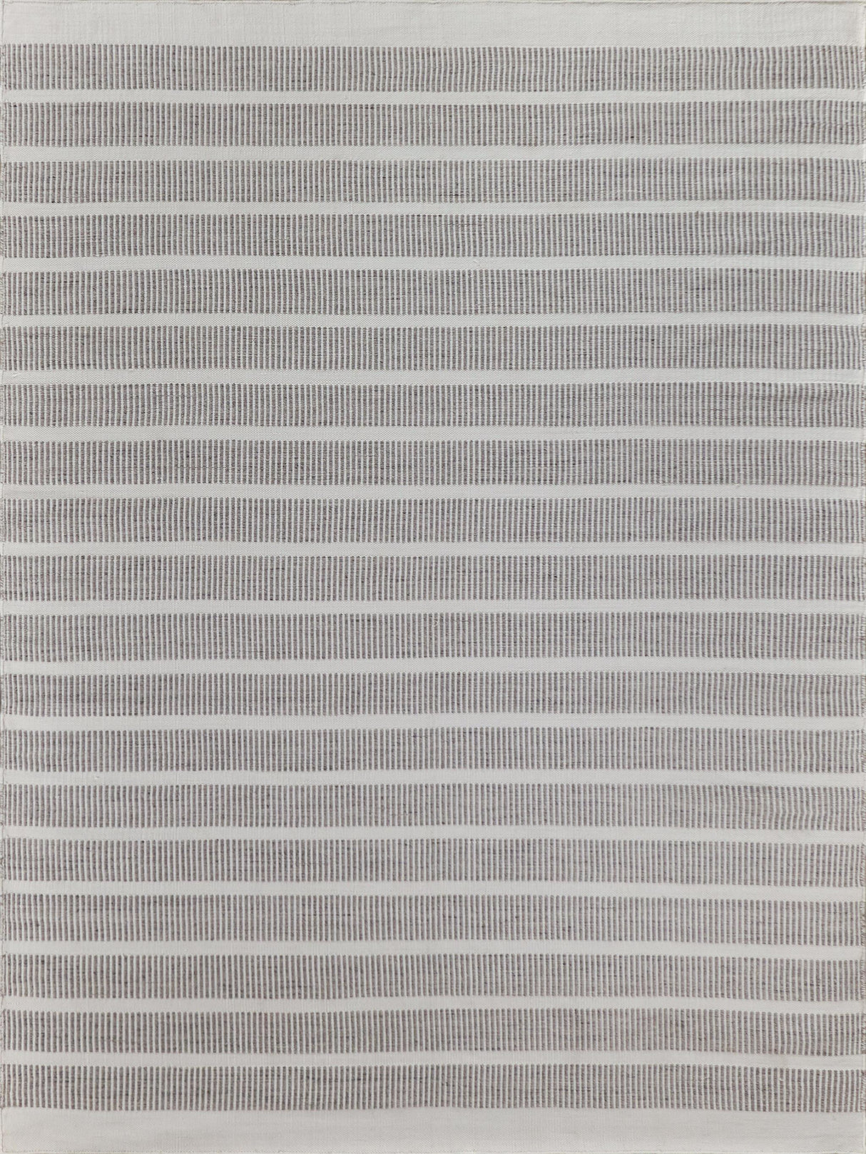 Exquisite Boca Indoor/Outdoor Flatweave PET yarn Ivory/Gray Area Rug 6.0'X9.0' Rug