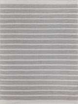 Exquisite Boca Indoor/Outdoor Flatweave PET yarn Ivory/Gray Area Rug 6.0'X9.0' Rug