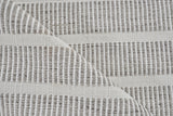 Exquisite Rugs Boca Indoor/Outdoor Flatweave PET yarn 4888 Ivory/Gray 6' x 9' Area Rug