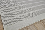 Exquisite Rugs Boca Indoor/Outdoor Flatweave PET yarn 4888 Ivory/Gray 8' x 10' Area Rug