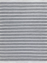 Exquisite Boca Indoor/Outdoor Flatweave PET yarn Ivory/Black Area Rug 5.0'X8.0' Rug