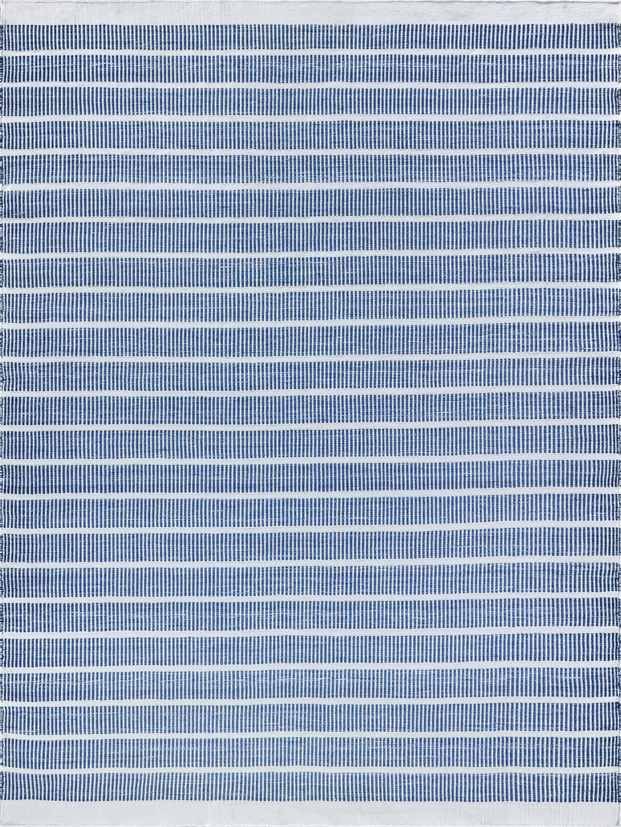 Exquisite Rugs Boca Indoor/Outdoor Flatweave PET yarn 4890 Ivory/Blue 12' x 15' Area Rug