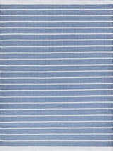 Exquisite Boca Indoor/Outdoor Flatweave PET yarn Ivory/Blue Area Rug 9.0'X12.0' Rug