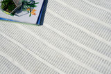 Exquisite Rugs Boca Indoor/Outdoor Flatweave PET yarn 4984 Light Silver 8' x 10' Area Rug