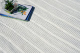 Exquisite Rugs Boca Indoor/Outdoor Flatweave PET yarn 4984 Light Silver 9' x 12' Area Rug