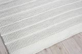 Exquisite Rugs Boca Indoor/Outdoor Flatweave PET yarn 4984 Light Silver 9' x 12' Area Rug