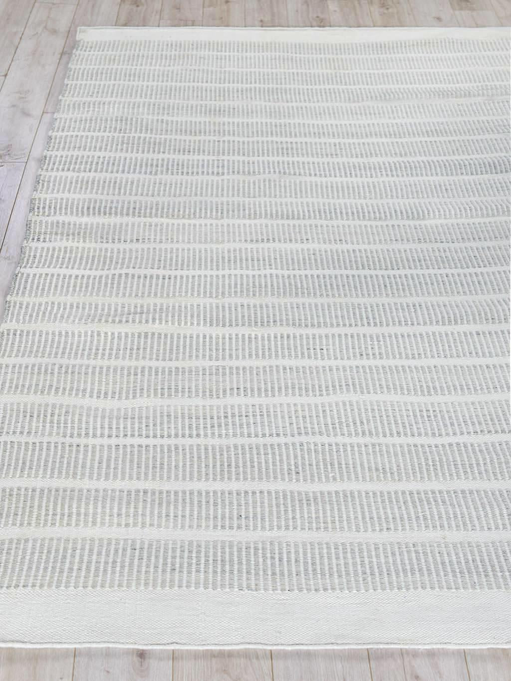 Exquisite Rugs Boca Indoor/Outdoor Flatweave PET yarn 4984 Light Silver 9' x 12' Area Rug