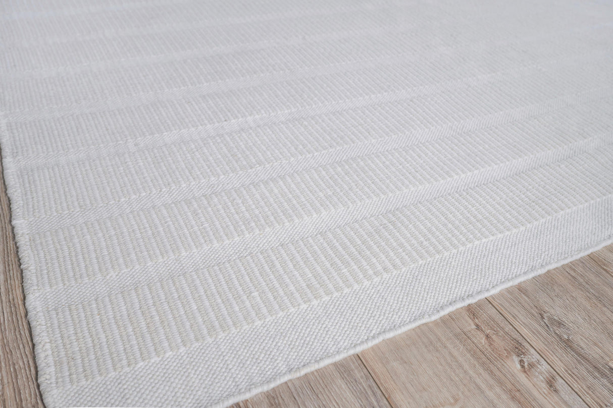 Exquisite Rugs Boca Indoor/Outdoor Flatweave PET yarn 4985 Light Beige 10' x 14' Area Rug