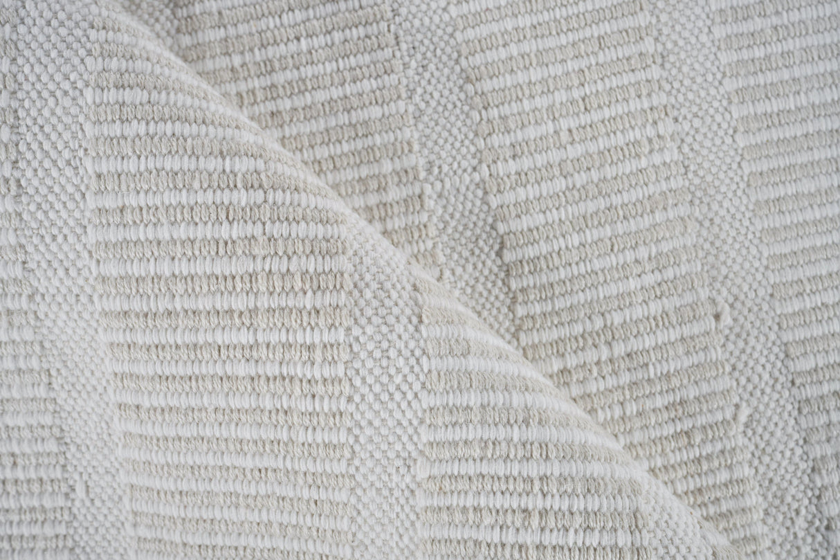 Exquisite Rugs Boca Indoor/Outdoor Flatweave PET yarn 4985 Light Beige 10' x 14' Area Rug