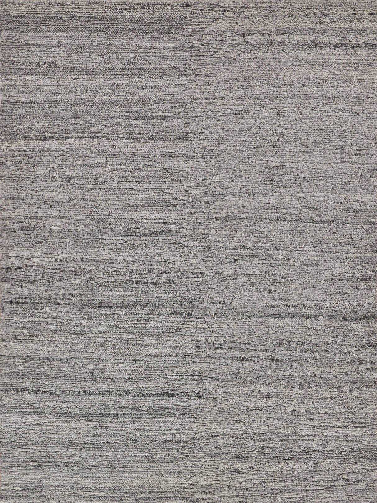 Exquisite Borelli Hand-loomed New Zealand Wool Light Gray Area Rug 6.0'X9.0' Rug