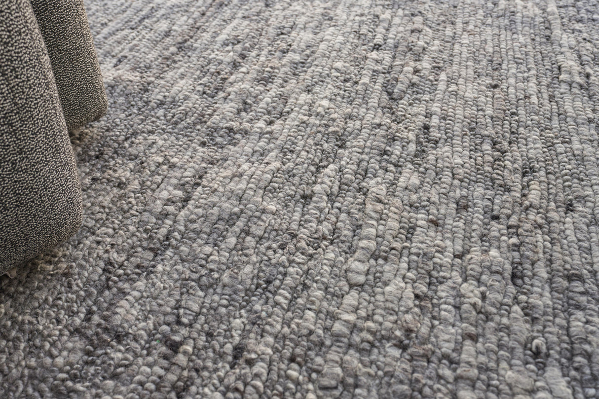 Exquisite Rugs Borelli Hand-loomed New Zealand Wool 4712 Light Gray 6' x 9' Area Rug