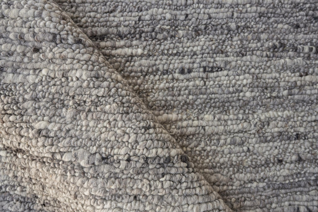 Exquisite Borelli Hand-loomed New Zealand Wool Light Gray Area Rug 8.0'X10.0' Rug