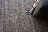 Exquisite Rugs Borelli Hand-loomed New Zealand Wool 4714 Dark Gray 6' x 9' Area Rug
