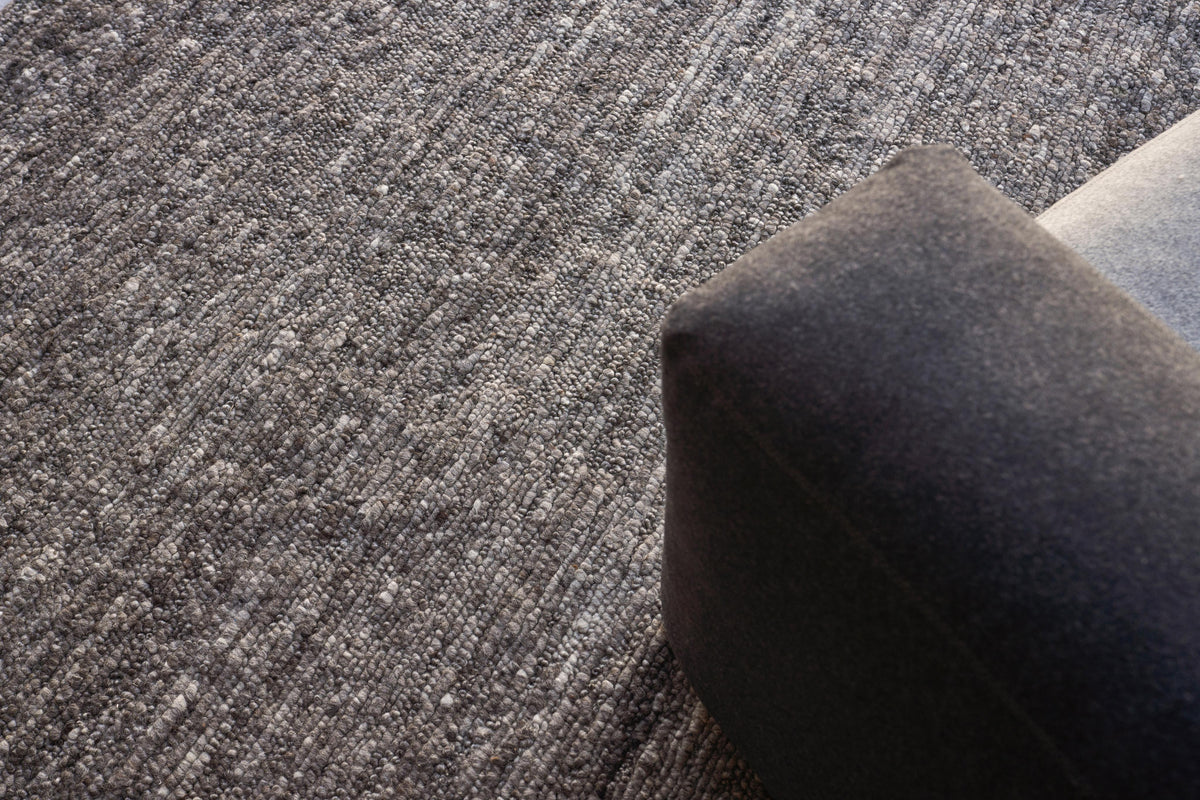 Exquisite Rugs Borelli Hand-loomed New Zealand Wool 4714 Dark Gray 9' x 12' Area Rug
