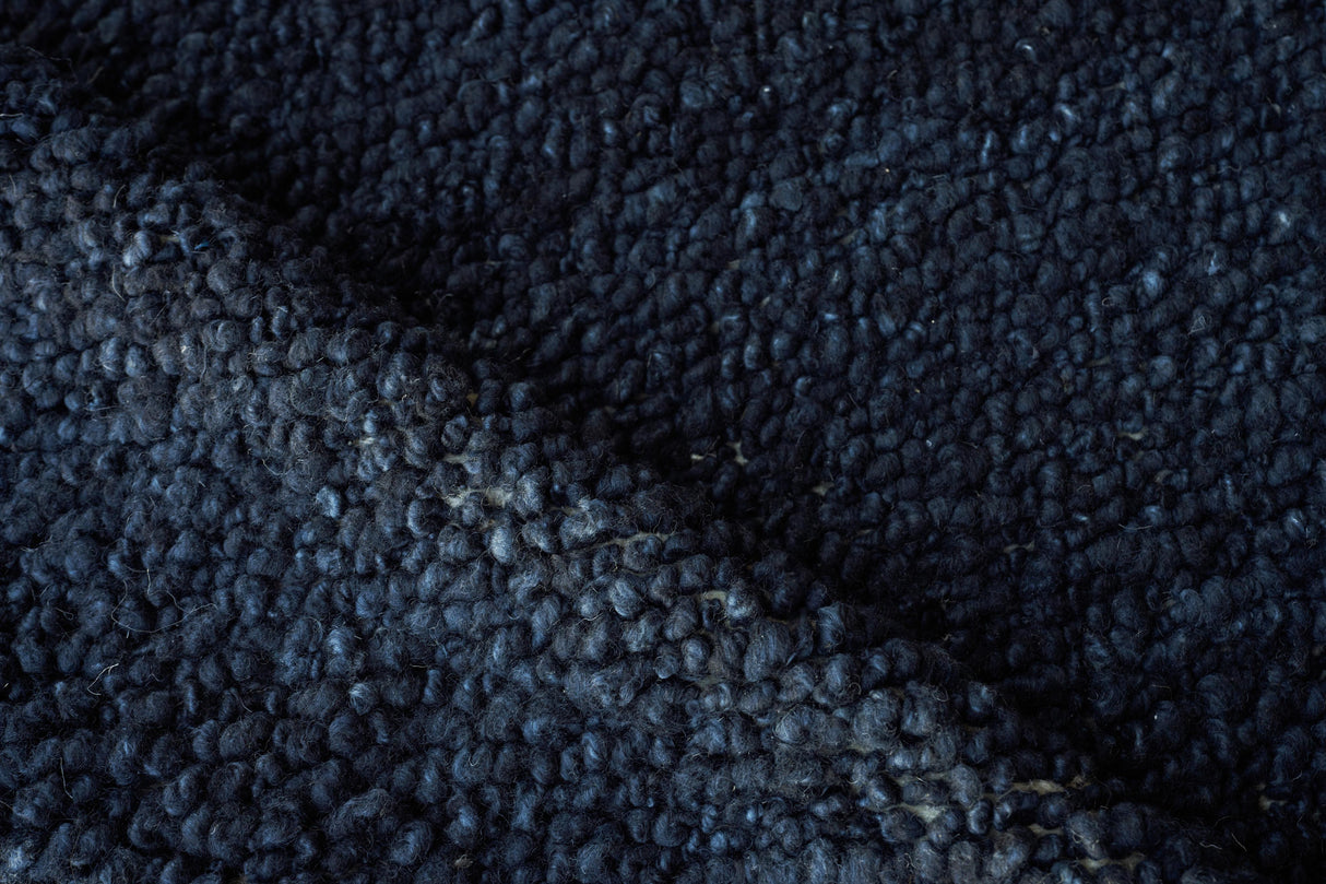 Exquisite Rugs Borelli Hand-loomed New Zealand Wool 4752 Navy Blue 10' x 14' Area Rug