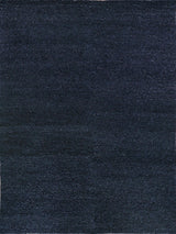 Exquisite Borelli Hand-loomed New Zealand Wool Navy Blue Area Rug 8.0'X10.0' Rug