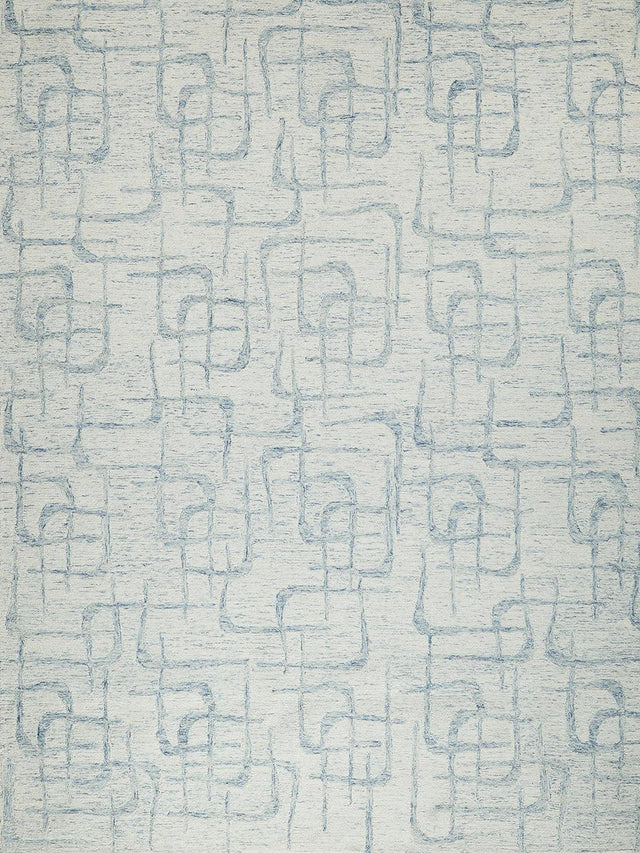 Exquisite Rugs Breeze Hand-tufted New Zealand Wool 6536 Light Blue 10' x 14' Area Rug