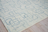 Exquisite Rugs Breeze Hand-tufted New Zealand Wool 6536 Light Blue 10' x 14' Area Rug