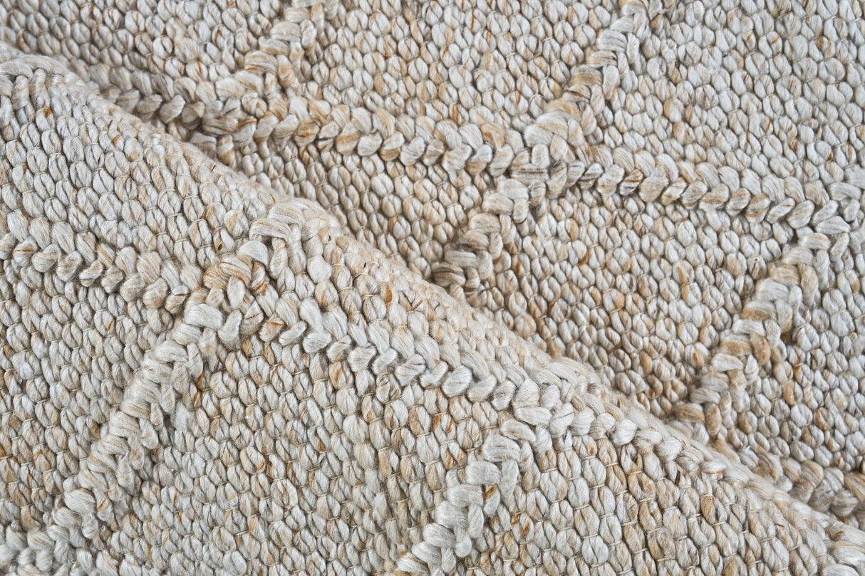 Exquisite Rugs Brentwood Handwoven Wool/Viscose 4703 Dark Beige 8' x 10' Area Rug