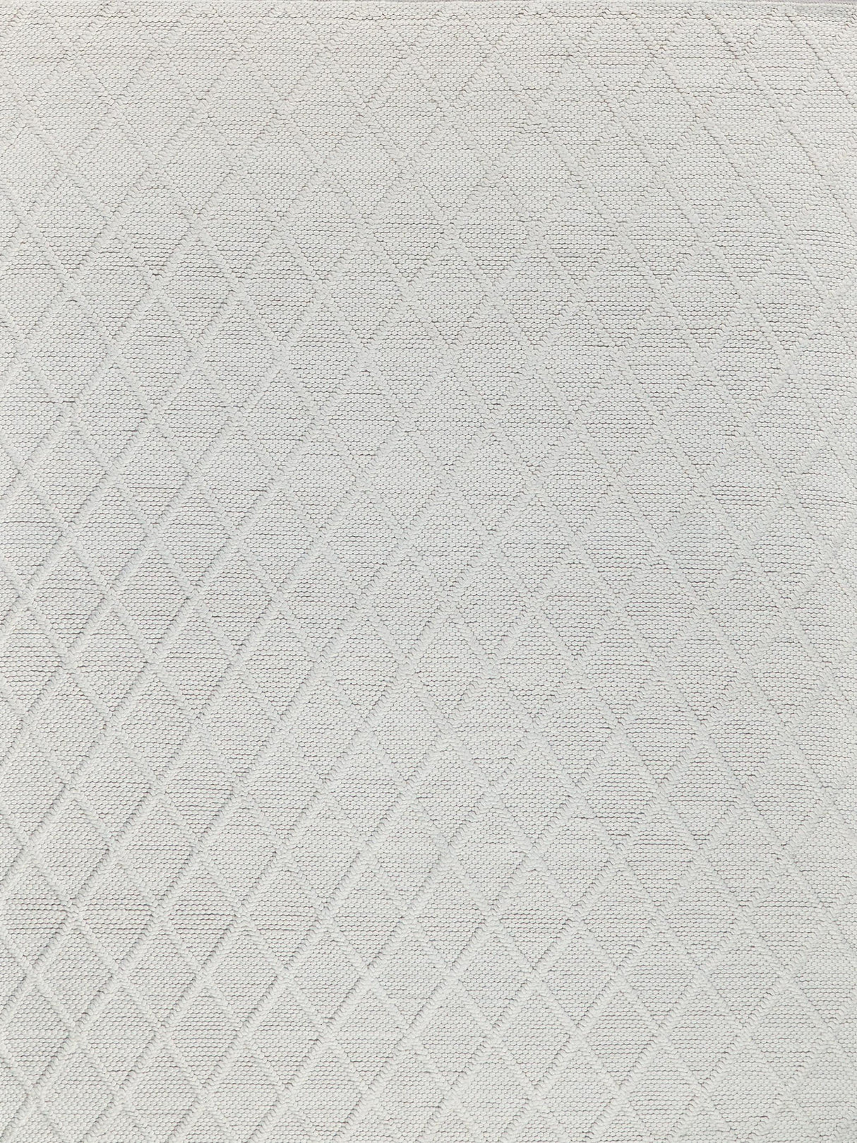 Exquisite Rugs Brentwood Handwoven Wool/Viscose 4716 White 9' x 12' Area Rug